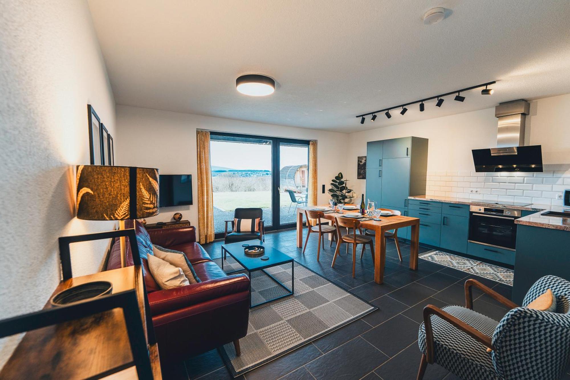 Hunsrueck Valley View Apartment With Cedar Sauna Bruschied Exterior photo